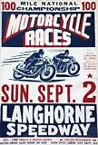 Vintage SPEEDWAY Motorcycle Races 250gsm ART CARD Gloss A3 Reproduction Poster