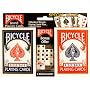 Bicycle Double Pack Poker Size Standard Index Rider Back Playing Cards with Bonus Dice