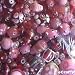 Jewelry Maker's Lampwork Crystal Bead Mix Pink ROSES 125 GRAMS 4.4 ounces 1/4 Pound