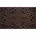 CleanScrape Welcome Iron Coffee Door Mat, 18-Inch by 30-Inch