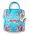 Ed Hardy Teal Navy Ines Tote Handbag NOINE4101