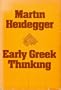 Early Greek thinking
