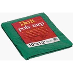 Do it Medium-Duty Green Poly Tarpaulin, 10X12 GRN MED DUTY TARP