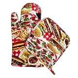 Two Lumps of Sugar Junk Food Oven Mitt Potholder Set