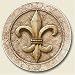 Fleur De Lis Auto Coaster, Single Coaster for Your Car