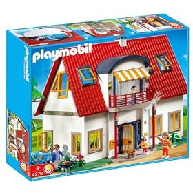 PLAYMOBIL 4279 VILLA MODERNE + 4281 VERANDA ET JARDIN (Les maisons pack bundle)