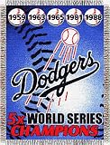 MLB Los Angeles Dodgers 48-Inch-by-60-Inch Commemorative Acrylic Tapestry Throw