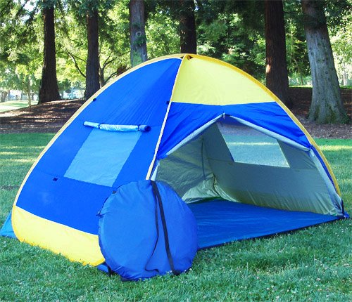 BEAUTIFUL POP UP TENT CABANA WIND SHELTER UV PROOF BEACH TENT
