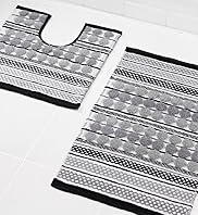 Striped Bath & Pedestal Mats