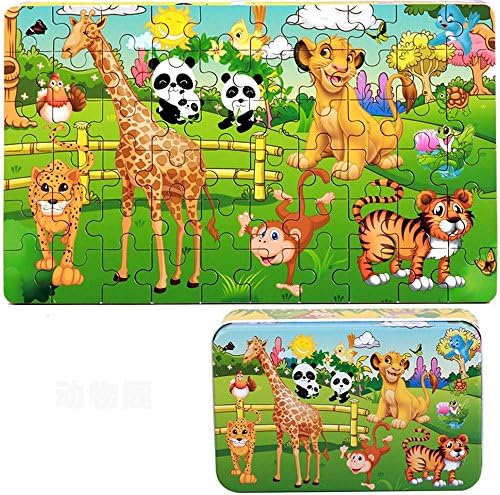 Cartoon World Jigsaw Puzzle Toys for Children Kids, 60 Wooden Pieces Material (04)