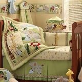 Lambs & Ivy Zoofari 6 Piece Crib Bedding Set