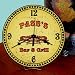 PASE'S Bar & Grill Wall or Table Clock USA