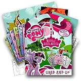 My Little Pony 605 Stickers Activity Coloring Book with Bonus Sticker ~ Twilight Sparkle, Rainbow Dash, Fluttershy, Pinkie Pie, Applejack, Rarity, Spike the Dragon, Princess Celestia & Princess Luna