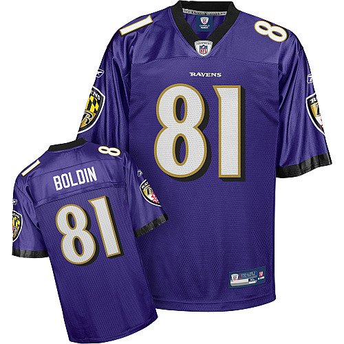Anquan Boldin #81 Purple Baltimore Ravens Reebok NFL Premier All Stitched Replica Jersey - LARGE