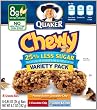 Quaker Chewy Granola Bar Reduced Sugar Variety Pack, 8-Count Boxes (Pack of 12)