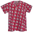University of Alabama Scrubs Top Shirt-Size SM- Alabama Crimson Tide 100% Natural Cotton - NOT a CHEAP BLEND - For HIM or HER- GIFT Ideas for Man Men Woman Women Ladies Nurses MOM Mother or DAD Father