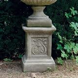 Stone Statue Plinth - Emblem Column Pedestal