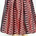 Women High Waist Vintage Vertical Stripe Jumper Pleated Mini Skirt Flared Skater