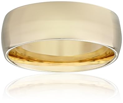Mens gold wedding rings amazon