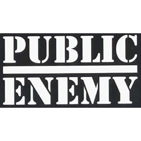 Public Enemy - Black & White Logo - Sticker / Decal