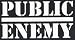 Public Enemy - Black & White Logo - Sticker / Decal