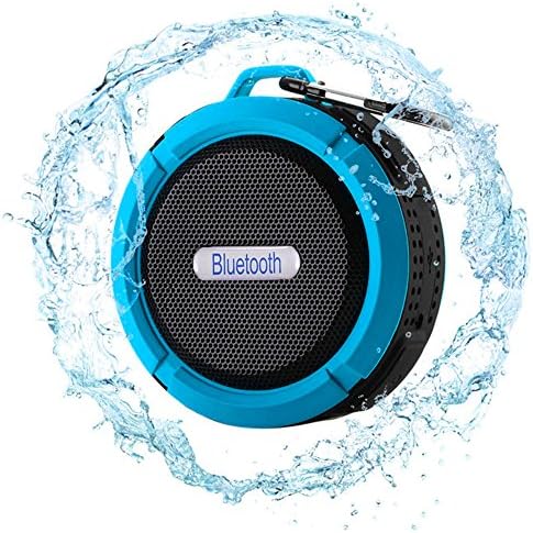 Fire LA Driver Portable Waterproof Bluetooth 3.0 Wireless 5W Shower Speaker with Mic and Removable Suction Cup. (Deep Blue)