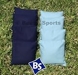 Cornhole Bags Set - 4 Light Blue & 4 Navy Blue
