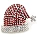 SoulBreezeCollection Christmas Pin Santa Clause St. Nick Hat Brooch Winter Xmas Rhinestones Jewelry