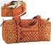 Maggi B French Country Red Mosaic Quilted Cotton Gym Tote Bag