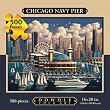 Chicago Navy Pier 500pc 16x20 Jigsaw Puzzle by Eric Dowdle
