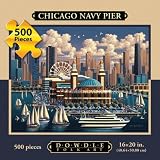 Dowdle Folk Art Chicago Navy Pier 500pc 16x20  Puzzles