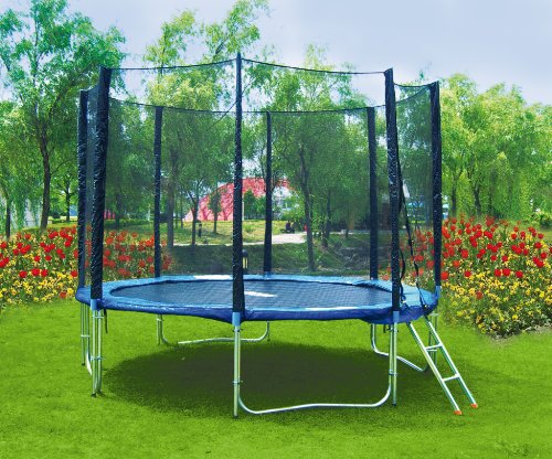 Imagen principal de SixBros. Sport - XXL 3,05m diám. Professional Trampolín de jardín - T305 10FT | escalera | red de seguridad | lluvia cobertura | Modelo 2013