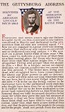 Gettysburg Address Print, 1909, with Bust Portrait of Abraham Lincoln - 20"x24" - Photographic Print from the Library of Congress Collection