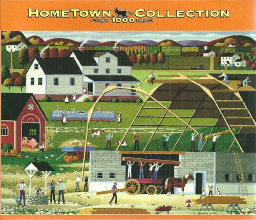 HomeTown Collection Barn Raising 1000 Piece Jigsaw Puzzle