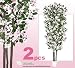 TWO 7' Dogwood Real Wood Trunks Artificial Trees each with approx. 300 light pink flowers