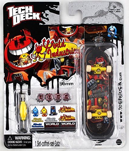 1 TECH DECK 96mm FINGERBOARD - WORLD INDUSTRIES BOARD (Robot) - Retired - New