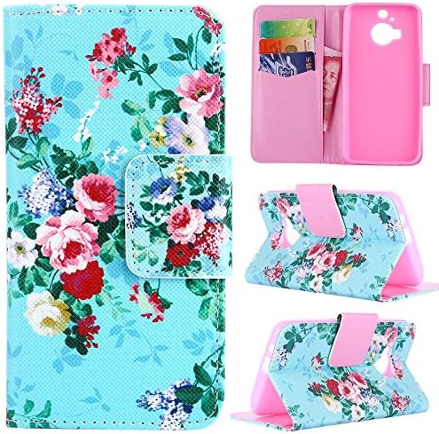 HTC M9 Plus Case Cover Printed Series Premium Flip PU Leather Wallet Protective Case with Stand for HTC M9 Plus Peony