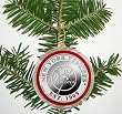 New York Yankees Silver Coin Ornament