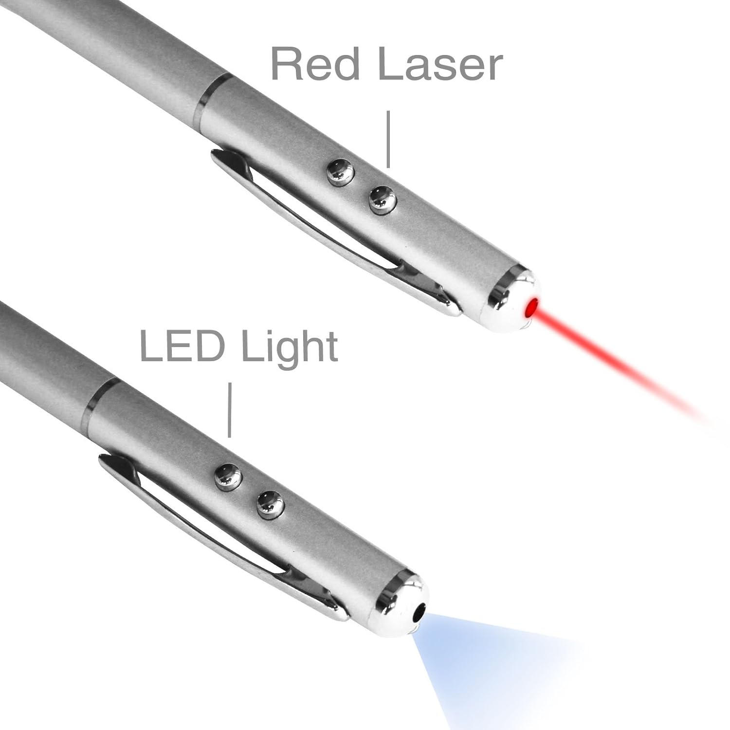 Stylus Ballpoint Pen Laser Pointer LED Flashlight For Smartphones and