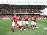 Jigsaw of Arsenal players before the kick off. Arsenal 2 0 Newcastle United from Arsenal FC