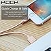 [Apple MFI Certified] Rock 3.3ft/1M Nylon Braided Tangle-Free Aluminum Casing 8-pin Lightning to USB Sync/Charger Cable for iPhone 7/7 Plus/6s/6s Plus/6/6 Plus, iPad 4/Pro/Air/Mini -Retail- Rose Pink