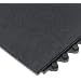 Wearwell Natural Rubber 570 24/Seven Anti-Fatigue Grease Resistant Solid Mat, for Dry Areas, 3' Width x 3' Length x 5/8" Thickness, Black