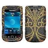 MyBat Golden Butterfly With Full Rhinestones Snap-on Hard Phone Protector C ....