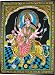 Huge Cotton Fabric Durga Ma Mother Goddess Yoga 43" X 30" Tapestry