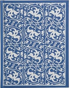 Blue Eco-Friendly Botanica Journal / Diary, Recycled Cover, Foil Stamped Design, Lined Sheets, 5.5x7"