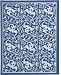 Blue Eco-Friendly Botanica Journal / Diary, Recycled Cover, Foil Stamped Design, Lined Sheets, 5.5x7"