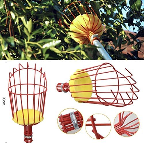 Fruit Picker Basket Fresh Orange Apple Plum Pear Peach Etc. for Broom Pole Stick