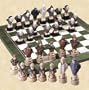 Lord of The Rings Han painted Chess Pieces.
