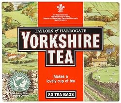 Taylors of Harrogate, Yorkshire Tea, 80-Count Tea Bags (Pack of 5)