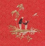Sticky Rice Fabric by the Yard: Red Rice People - Glenna Jean